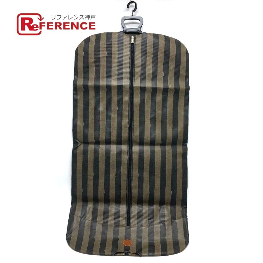 FENDI フェンディ ペカン柄 スーツカバー 衣装カバー ガーメントバッグ レザー/PVC ブラウン ユニセックス【中古】 | FENDI