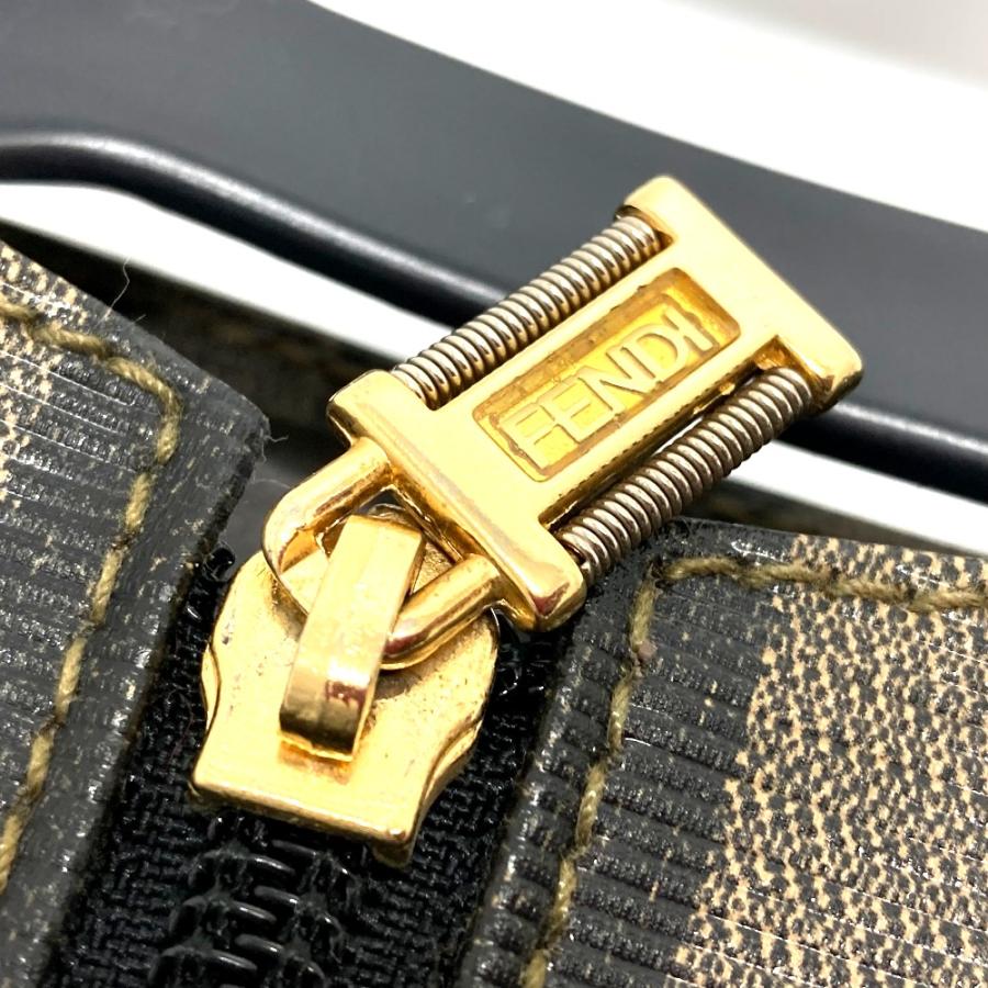 FENDI フェンディ ペカン柄 スーツカバー 衣装カバー ガーメントバッグ レザー/PVC ブラウン ユニセックス【中古】 | FENDI | 03