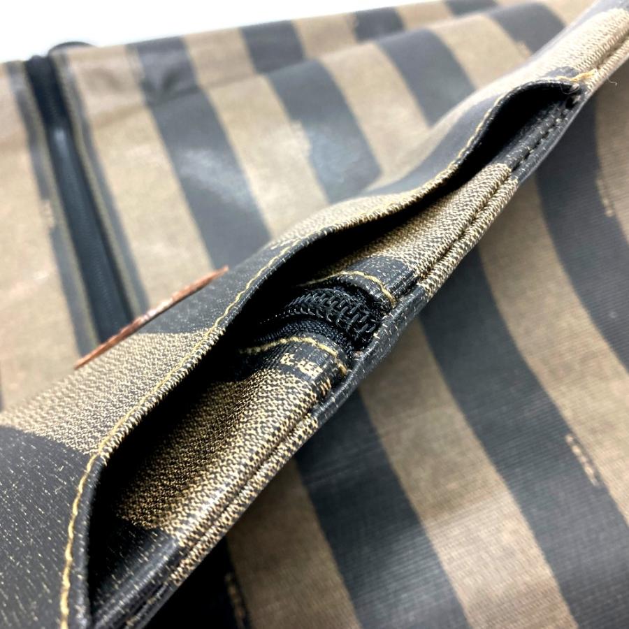 FENDI フェンディ ペカン柄 スーツカバー 衣装カバー ガーメントバッグ レザー/PVC ブラウン ユニセックス【中古】 | FENDI | 06