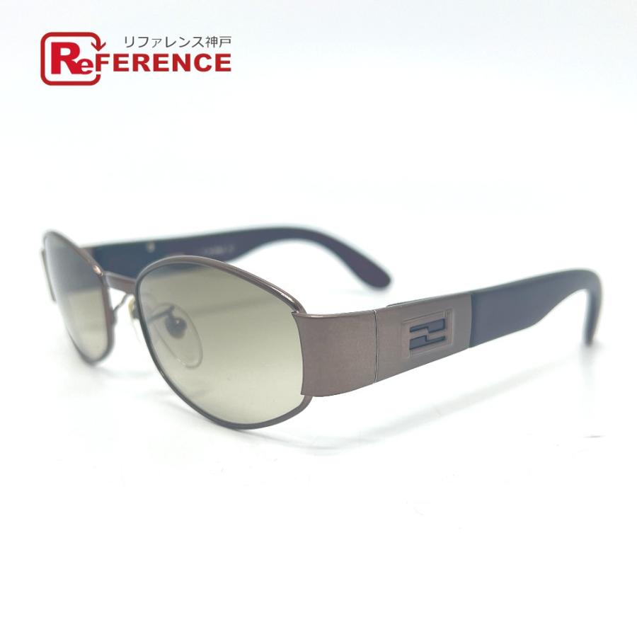 FENDI フェンディ ロゴ アイウェア  サングラス ブラウン ユニセックス【中古】 | FENDI