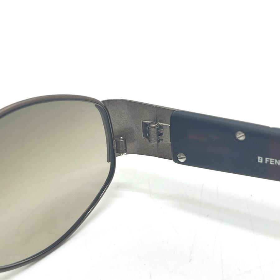 FENDI フェンディ ロゴ アイウェア  サングラス ブラウン ユニセックス【中古】 | FENDI | 07