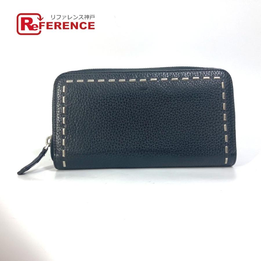 FENDI フェンディ 7M0210 セレリア ラウンドファスナー 長財布 ブラック レディース【中古】 | FENDI