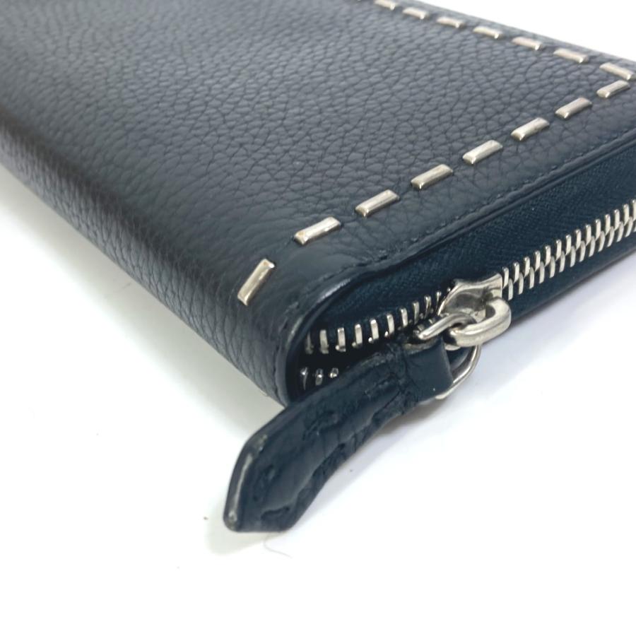 FENDI フェンディ 7M0210 セレリア ラウンドファスナー 長財布 ブラック レディース【中古】 | FENDI | 02