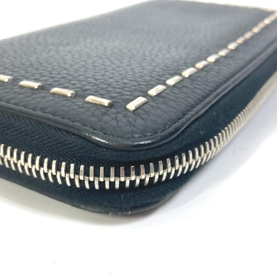 FENDI フェンディ 7M0210 セレリア ラウンドファスナー 長財布 ブラック レディース【中古】 | FENDI | 03