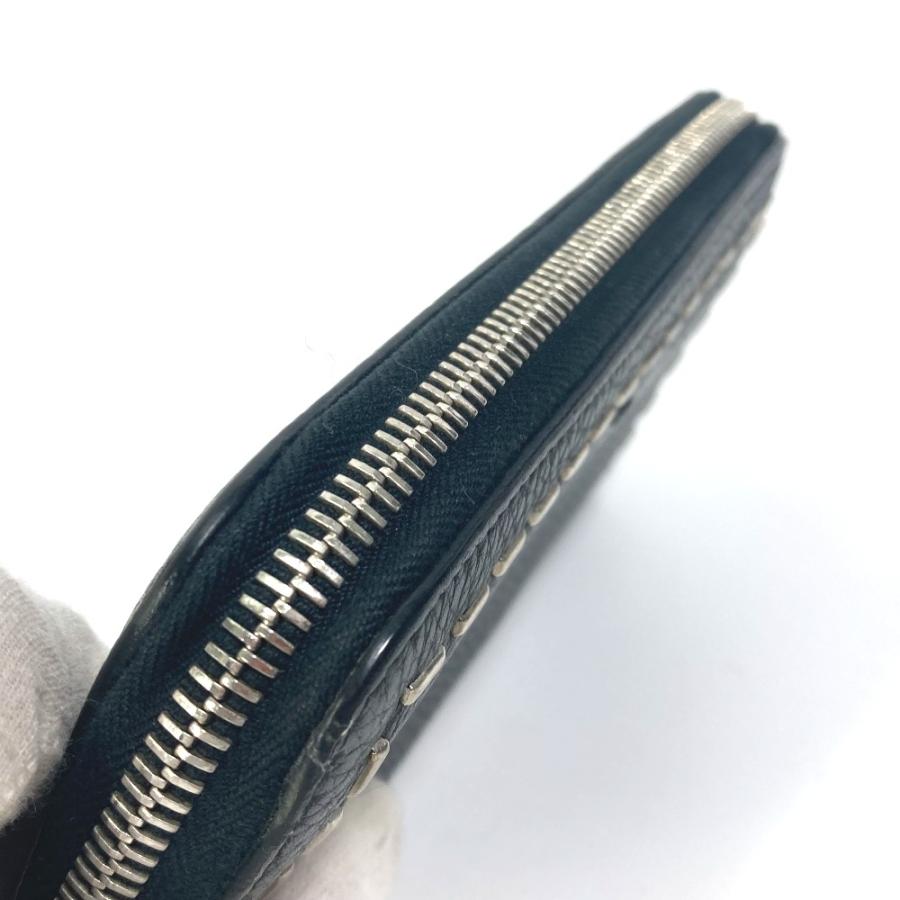 FENDI フェンディ 7M0210 セレリア ラウンドファスナー 長財布 ブラック レディース【中古】 | FENDI | 06