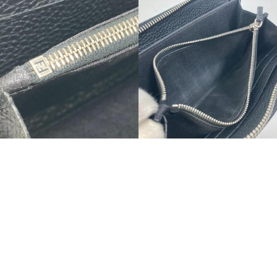 FENDI フェンディ 7M0210 セレリア ラウンドファスナー 長財布 ブラック レディース【中古】 | FENDI | 09