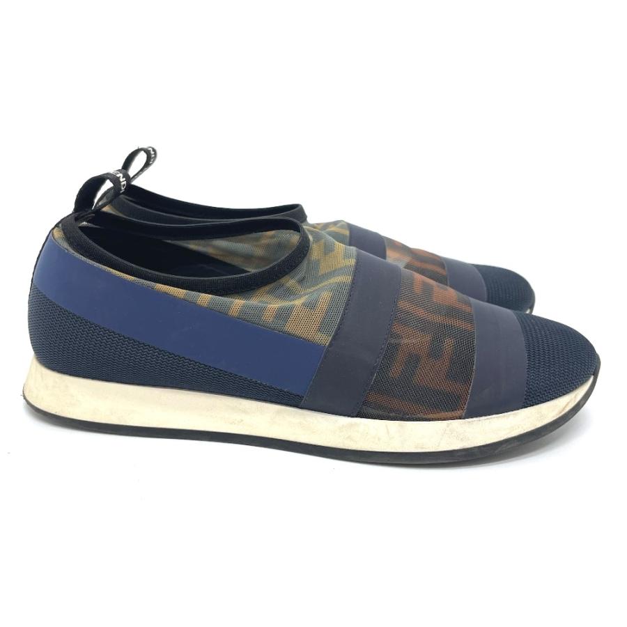 FENDI フェンディ スポーツ ズッカ FF スニーカー メッシュ レディース ブラウン×ネイビー | FENDI | 03