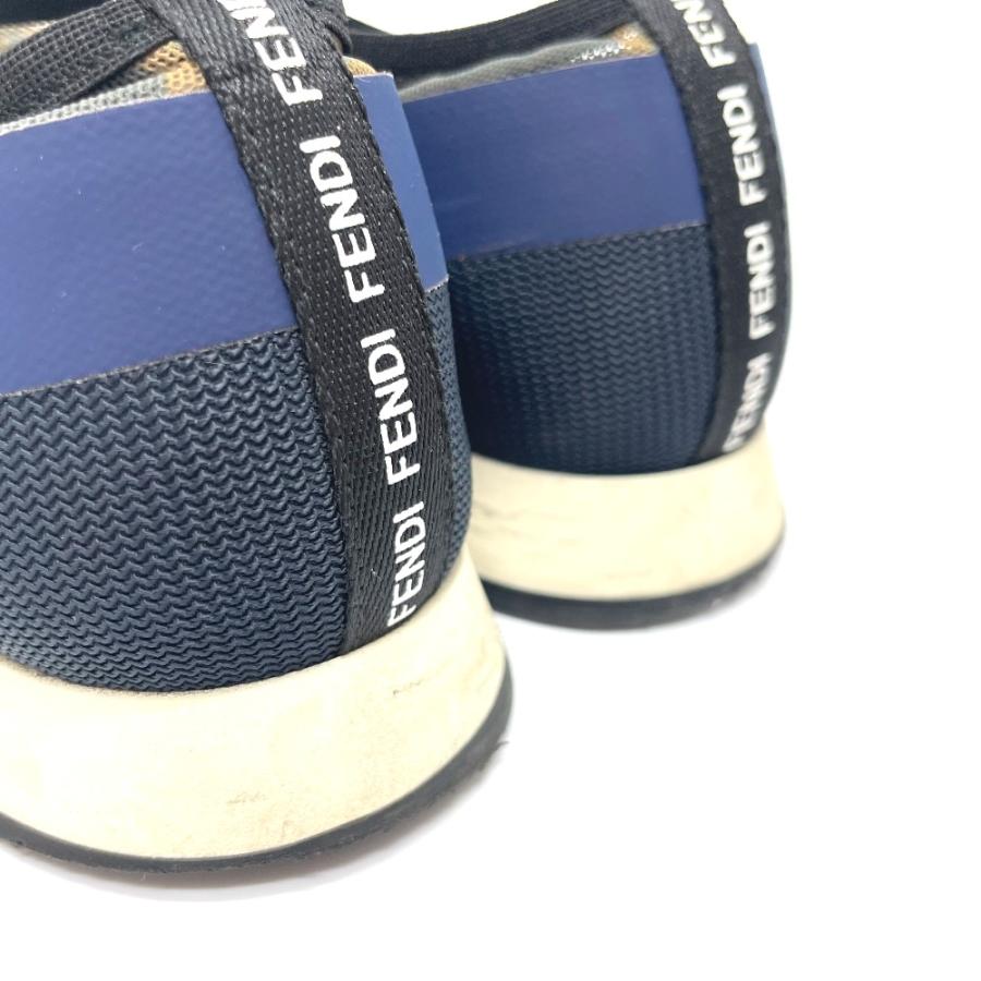 FENDI フェンディ スポーツ ズッカ FF スニーカー メッシュ レディース ブラウン×ネイビー | FENDI | 06