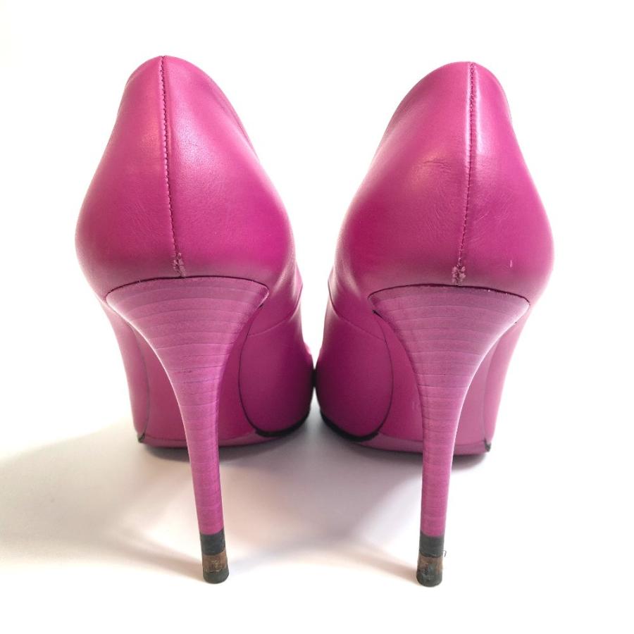 FENDI フェンディ ポインテッドトゥ ハイヒール パンプス レザー パープル レディース【中古】 | FENDI | 03