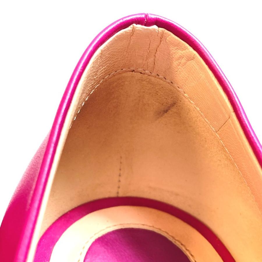 FENDI フェンディ ポインテッドトゥ ハイヒール パンプス レザー パープル レディース【中古】 | FENDI | 05