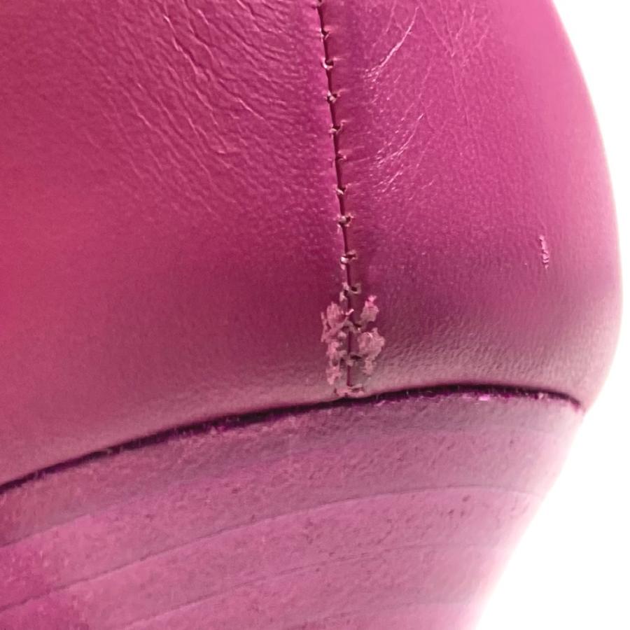 FENDI フェンディ ポインテッドトゥ ハイヒール パンプス レザー パープル レディース【中古】 | FENDI | 07