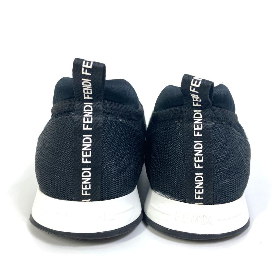 FENDI フェンディ 8E8139 ズッカ スニーカー キャンバス ブラック レディース【中古】 | FENDI | 02