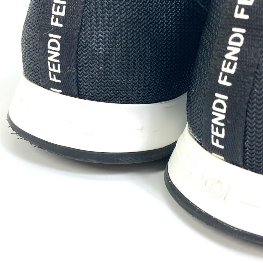 FENDI フェンディ 8E8139 ズッカ スニーカー キャンバス ブラック レディース【中古】 | FENDI | 05
