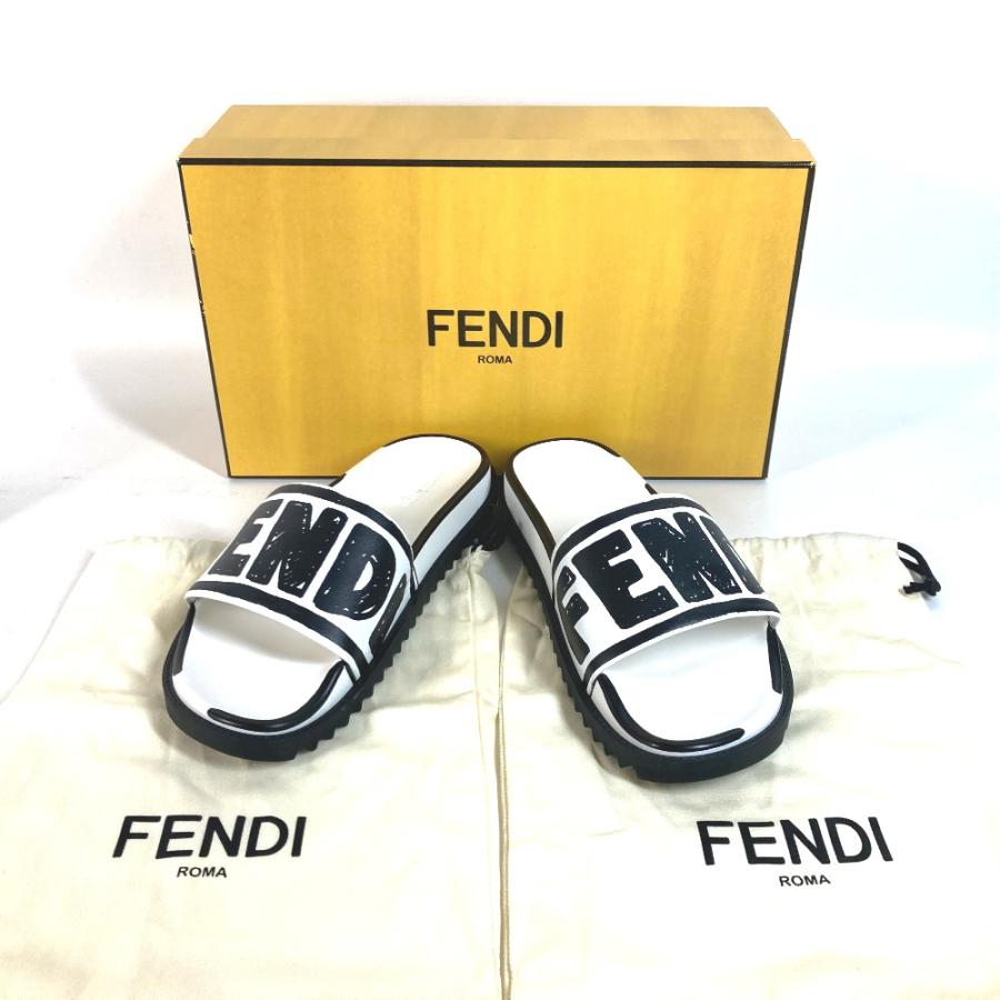FENDI（フェンディ） 美品 7X1176 ロゴ 靴 シューズ バイカラー 