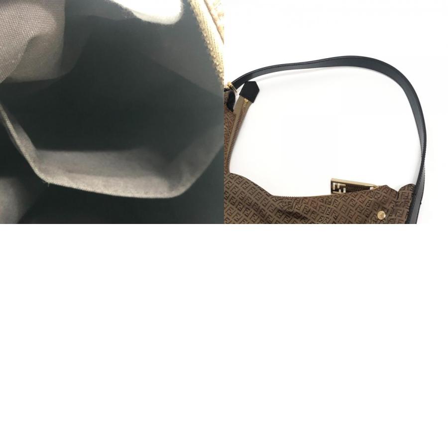 FENDI フェンディ 8BR633 ズッカ柄 サイドジップ 肩掛けバック カバン バック ショルダーバッグ ベージュ レディース【中古】 | FENDI | 09