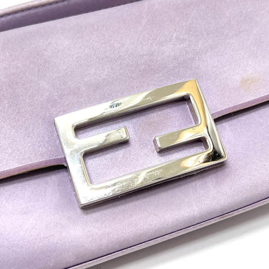 FENDI フェンディ 7AS142 バゲット スマートフォンポーチ 2WAY ミニバッグ カバン バッグ ショルダーバッグ パープル レディース【中古】 | FENDI | 06
