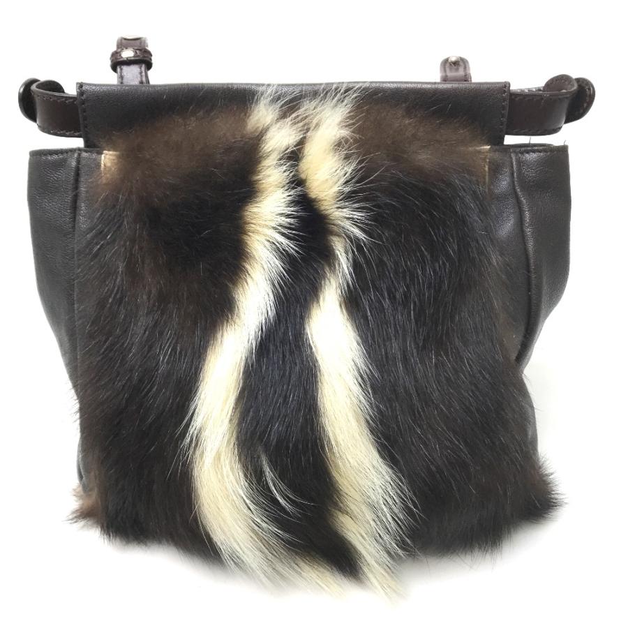 FENDI フェンディ 8BT161 ショルダーバッグ ピーカブー ファーバッグ ショルダーバッグ ファー ダーク レディース | FENDI | 01