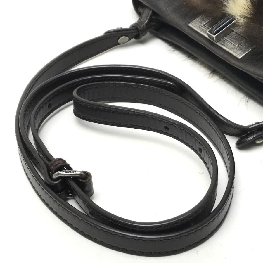 FENDI フェンディ 8BT161 ショルダーバッグ ピーカブー ファーバッグ ショルダーバッグ ファー ダーク レディース | FENDI | 05
