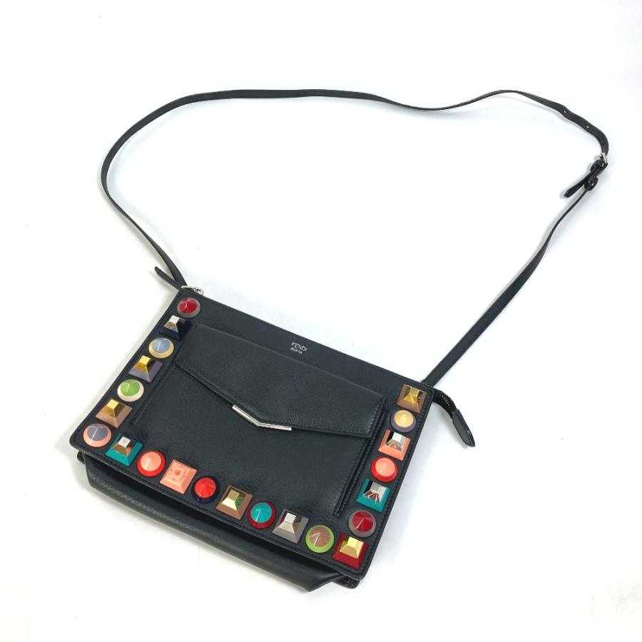 【値下げ】FENDI 8M0369トゥージュールレザーマルチスタッズバッグ FENDI フェンディ 8M0369 トゥージュール マルチスタッズ カバン