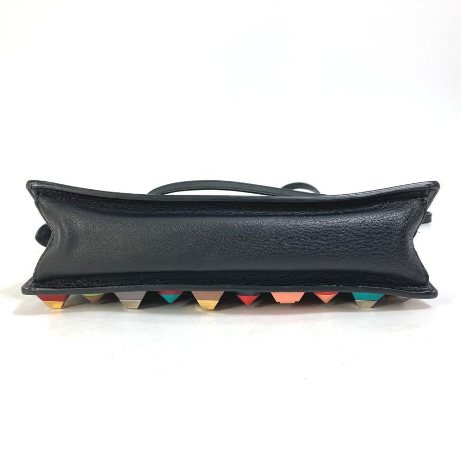 値下げ】FENDI 8M0369トゥージュールレザーマルチスタッズバッグ
