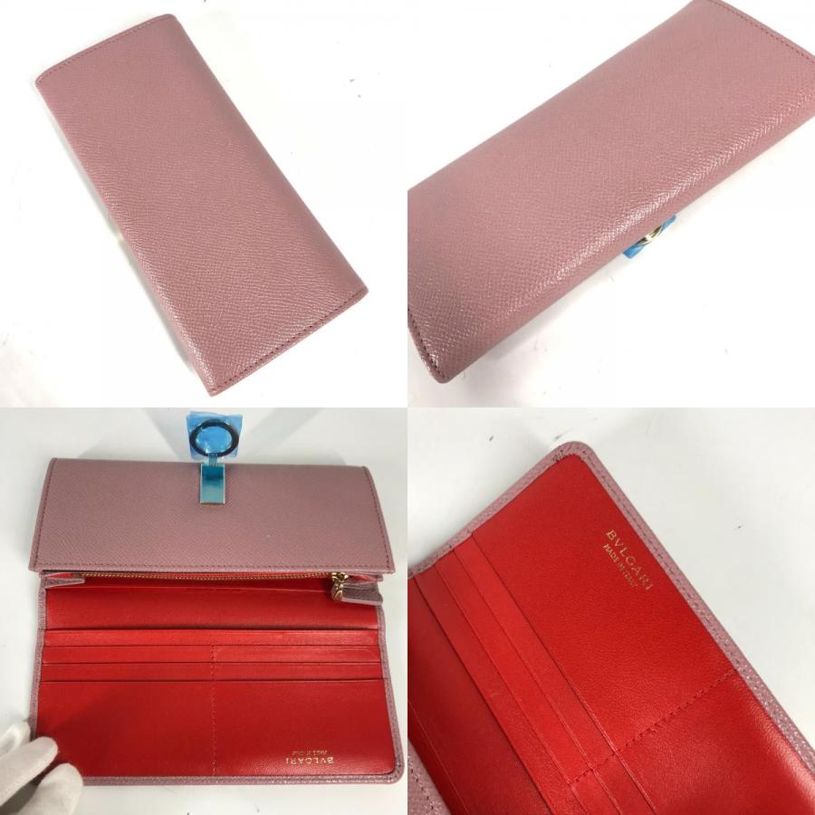 BVLGARI（ブルガリ） 未使用 ロゴクリップ 2つ折り ロングウォレット