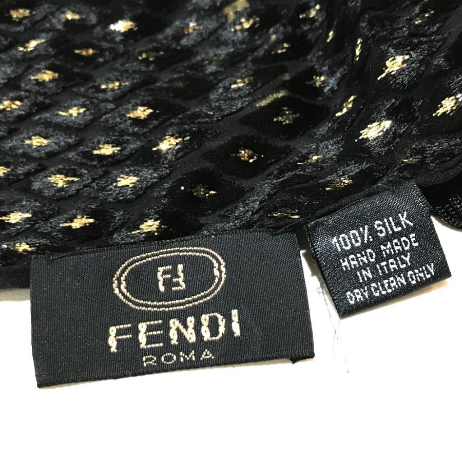 Fendi フェンディ ラメ入り タグ有 マフラー ブラック ゴールド レディース 中古 1 リファレンス コレクション 通販 Yahoo ショッピング