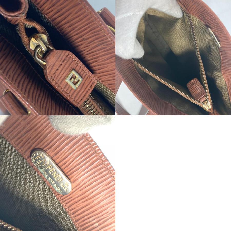 FENDI フェンディ FFロゴ カバン トートバッグ 肩掛け ショルダーバッグ ヴィンテージ ハンドバッグ ブラウン レディース【中古】 | FENDI | 09