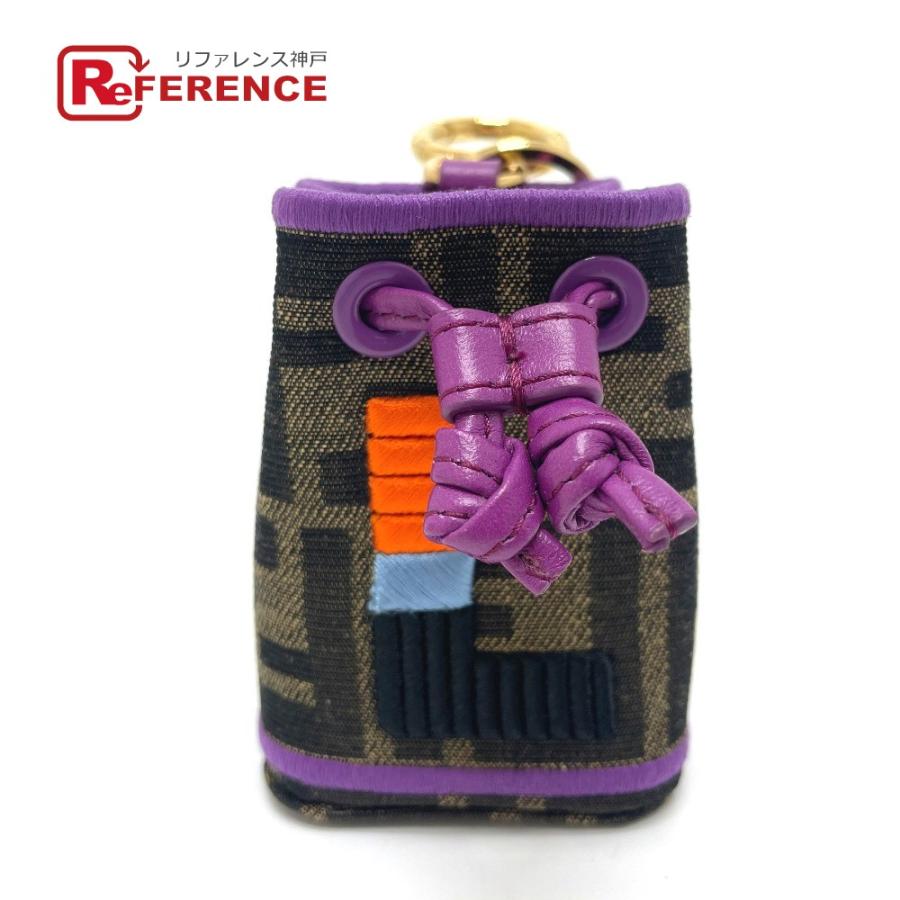 FENDI フェンディ 7AR762 FFズッカ ナノ モントレゾール キーホルダー