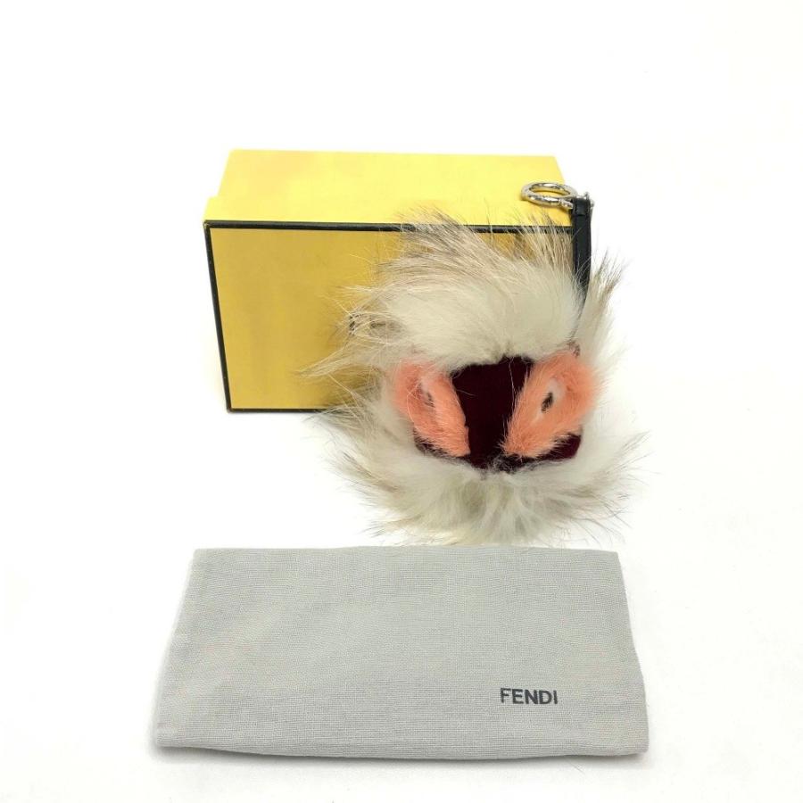 Fendi フェンディ 7ar390 モンスター ファー キーホルダー チャーム ホワイト系 レディース 新品同様 中古 409 11 リファレンス コレクション 通販 Yahoo ショッピング