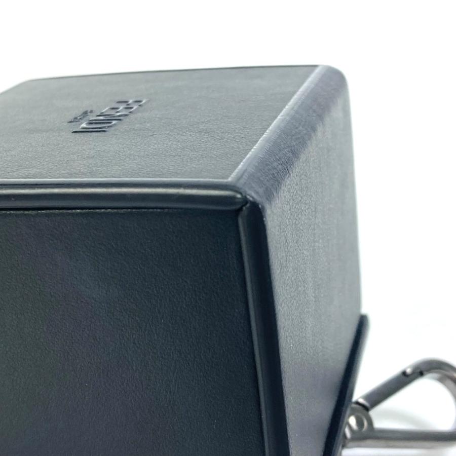 FENDI フェンディ 7AR894 ミニボックス MINIBOX バッグチャーム キーホルダー レザー ブラック レディース【中古】未使用 | FENDI | 05