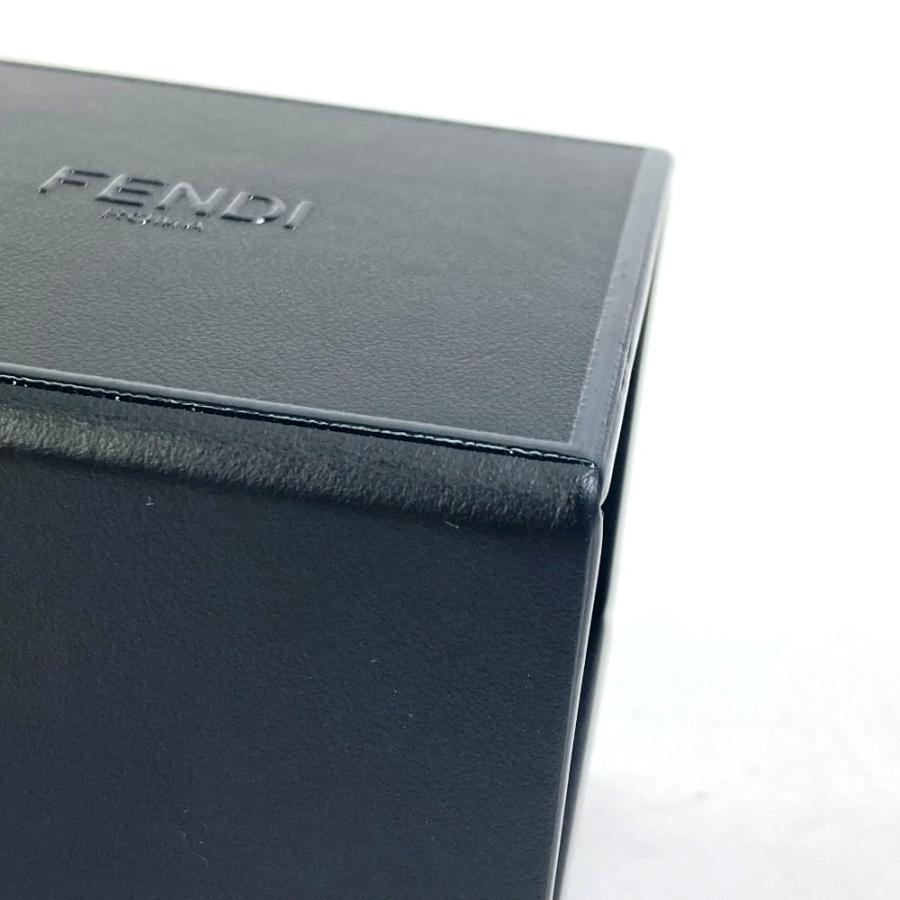 FENDI フェンディ 7AR894 ミニボックス MINIBOX バッグチャーム キーホルダー レザー ブラック レディース【中古】未使用 | FENDI | 06