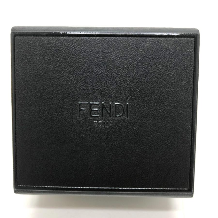 FENDI フェンディ 7AR894 ロゴ/小物 ミニボックス チャーム キーホルダー レザー ブラック レディース【中古】新品同様 | FENDI | 03