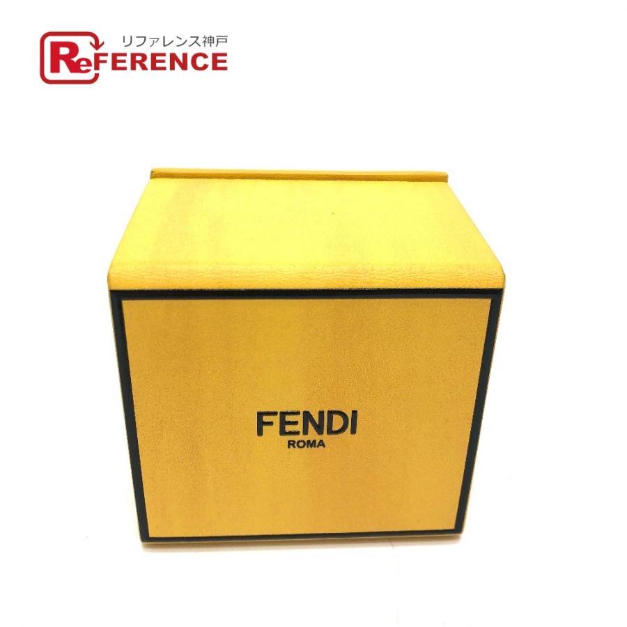 FENDI フェンディ 7AR894 ロゴ/小物 ミニボックス チャーム キーホルダー レザー イエロー レディース【中古】新品同様 | FENDI