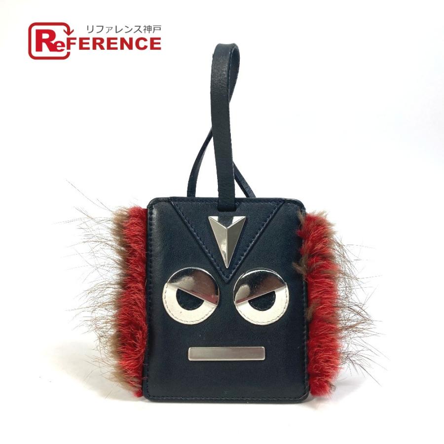 FENDI フェンディ モンスター パスケース チャーム 名刺入れ カードケース レザー ブラック レディース【中古】  :40214-22043-47:リファレンス コレクション - 通販 - Yahoo!ショッピング