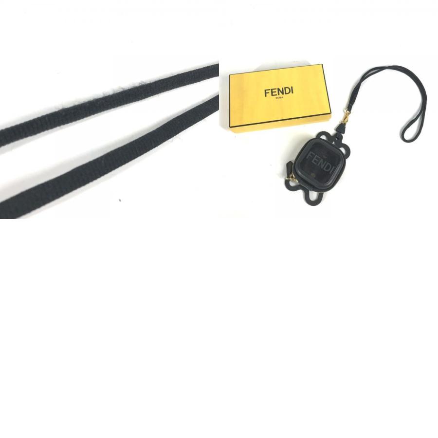 新品同様 FENDI フェンディ ロゴ スマホポーチ ケース iphone アイフォン スマホケース メッシュ スマートフォンケース ブラック【中古】 | FENDI | 09