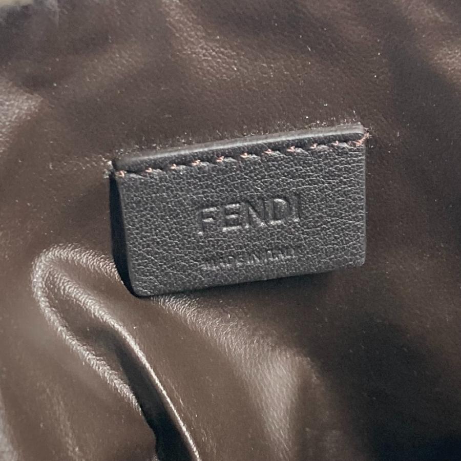 美品 FENDI フェンディ 8N0179 ロゴ メイクポーチ 化粧ポーチ SKIMSコラボ スキムス ポーチ ホワイト レディース【中古】 | FENDI | 08