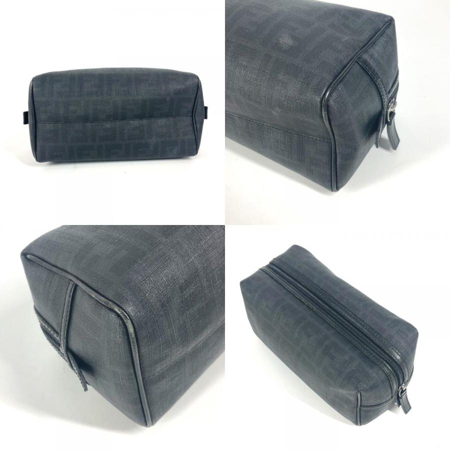 FENDI フェンディ ズッカ ロゴ カバン ポーチ セカンドバッグ ブラック メンズ【中古】 | FENDI | 07