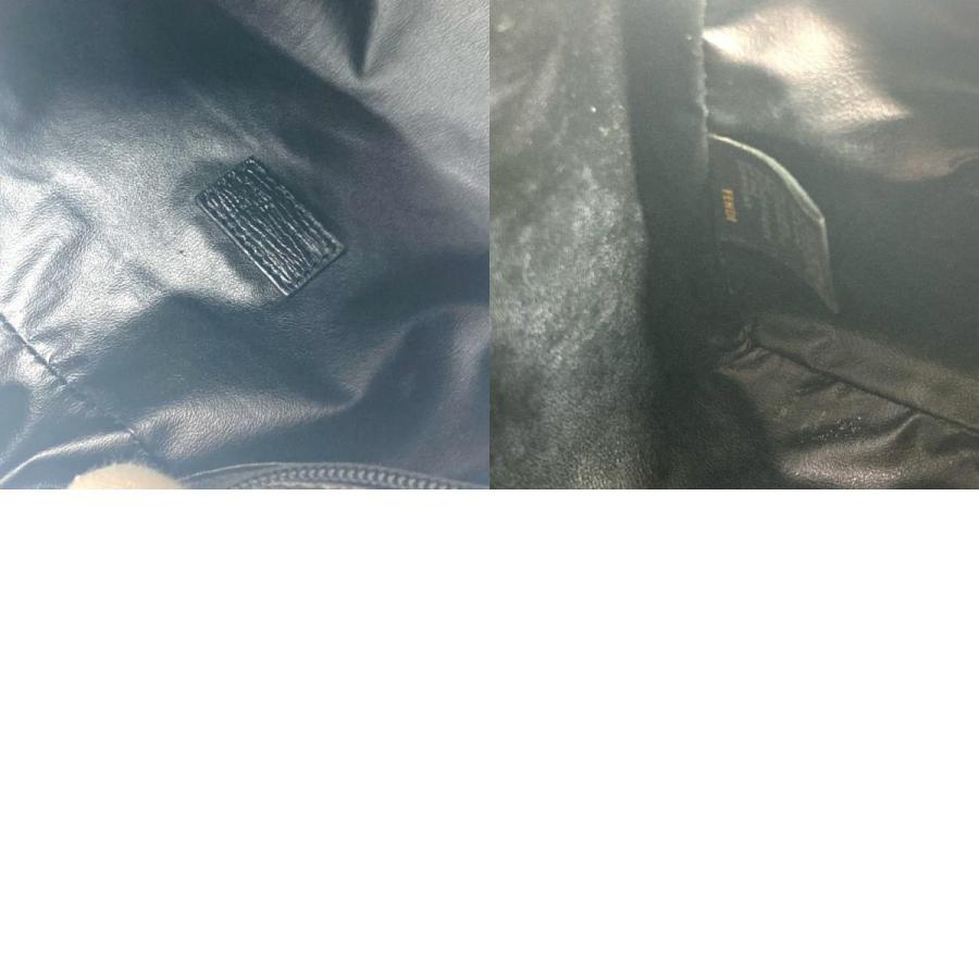 FENDI フェンディ ズッカ ロゴ カバン ポーチ セカンドバッグ ブラック メンズ【中古】 | FENDI | 09