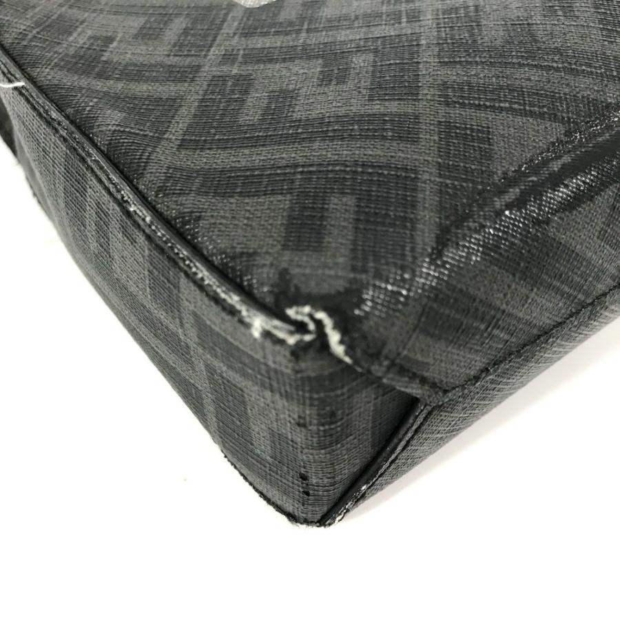FENDI フェンディ 7VA564 ロゴ ズッカ ポーチ カバン クラッチバッグ ブラック メンズ【中古】 | FENDI | 06