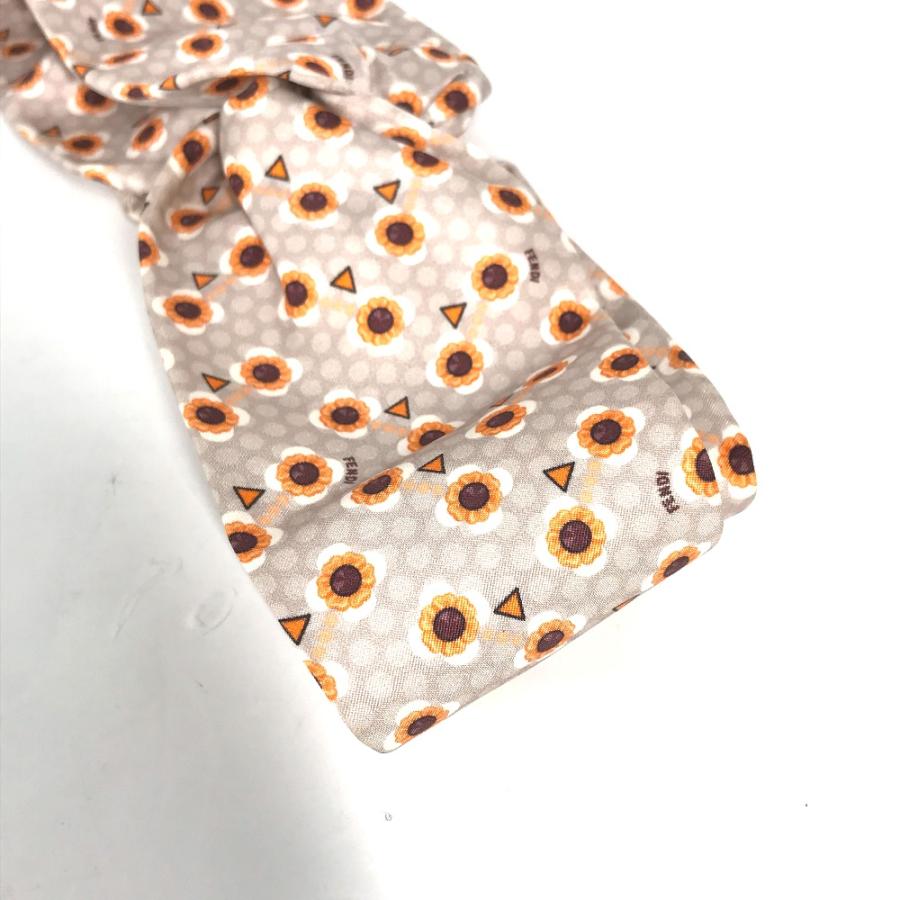 未使用 FENDI フェンディ FXT010 フラワー 花 ヘッドバンド カチューシャ ヘアバンド グレー レディース【中古】 | FENDI | 02