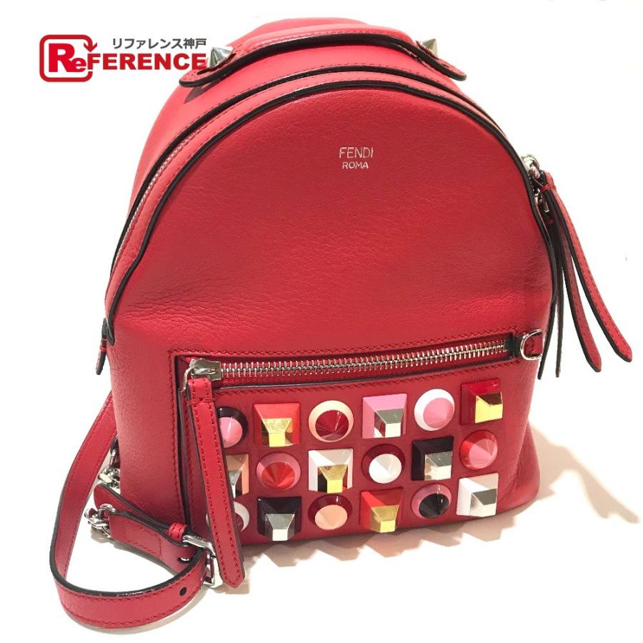 FENDI フェンディ 8BZ038 リュックサック ミニ バックパック バレンタイン限定色 スタッズ | FENDI