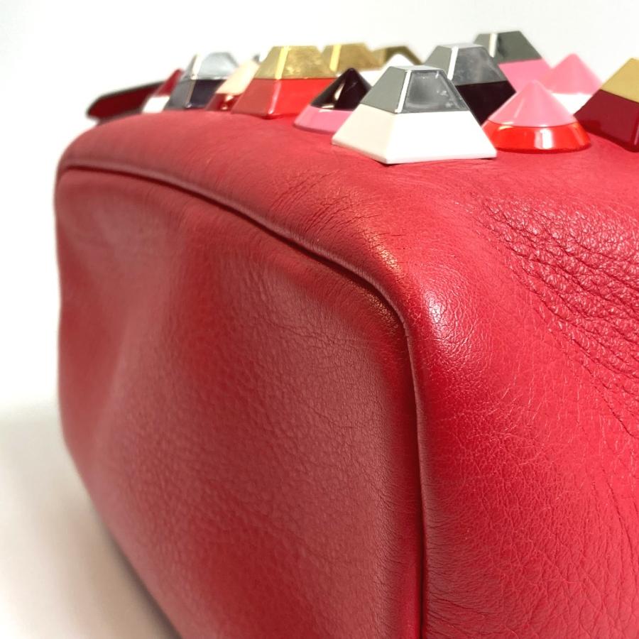 FENDI フェンディ 8BZ038 リュックサック ミニ バックパック バレンタイン限定色 スタッズ | FENDI | 05