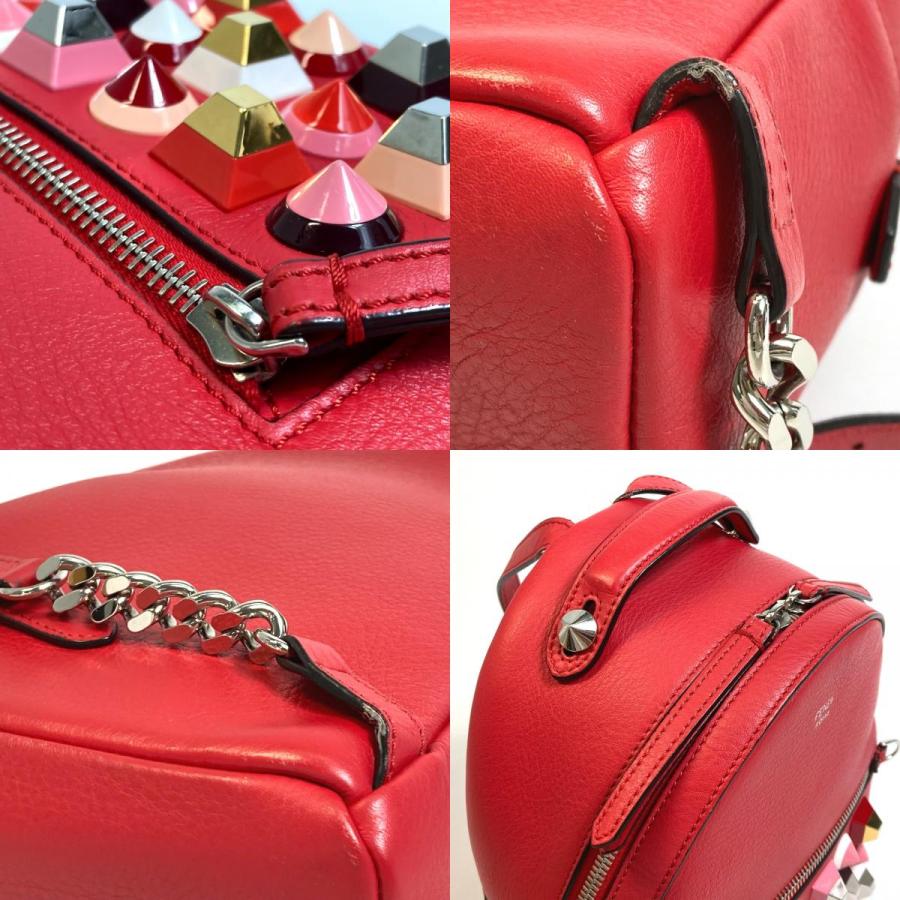 FENDI フェンディ 8BZ038 リュックサック ミニ バックパック バレンタイン限定色 スタッズ | FENDI | 08