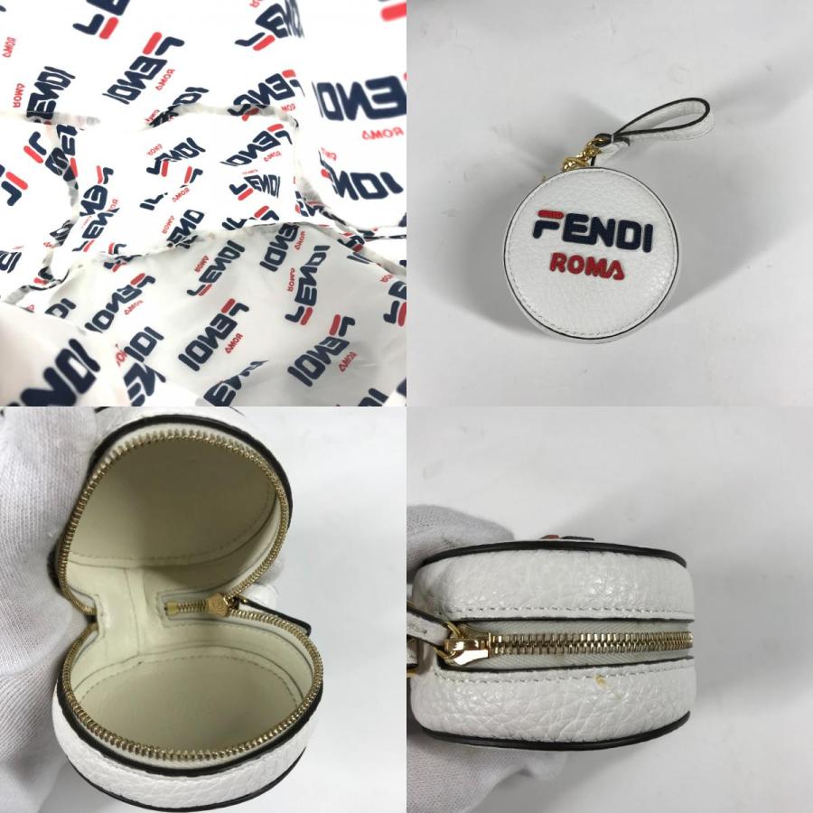 FENDI フェンディ フィラ FILA コラボ ポーチ付き バックパック カバン リュックサック ホワイト レディース【中古】 | FENDI | 09