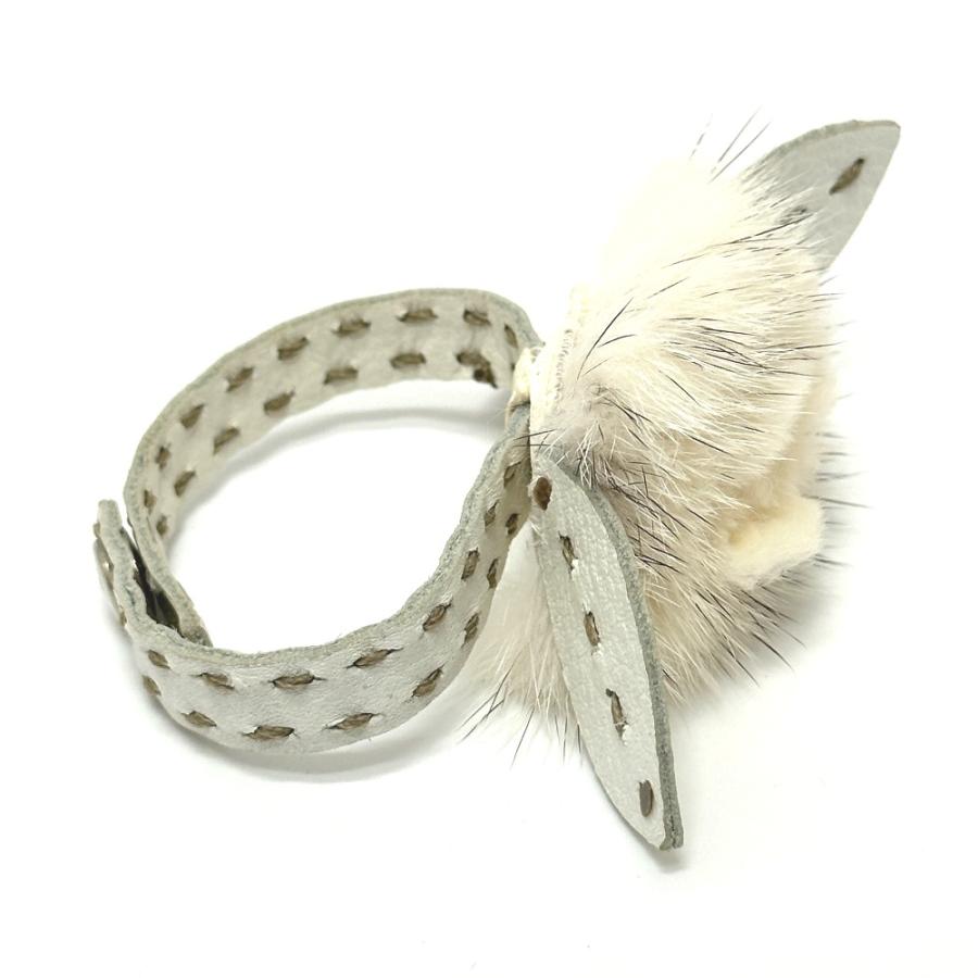 FENDI フェンディ フラワー ブローチ ホワイト レディース【中古】 | FENDI | 03