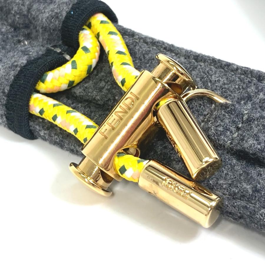 FENDI（フェンディ） 8C0627 ストラップユー ベルト フェルト グレー
