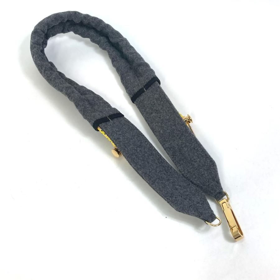 FENDI（フェンディ） 8C0627 ストラップユー ベルト フェルト グレー