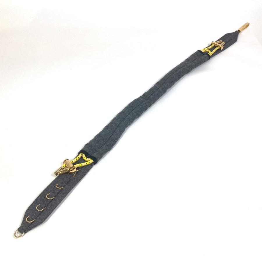 FENDI - フェンディ FENDI 8C0627 ベルト フェルト グレー 未使用 FENDI（フェンディ） 8C0627 ストラップユー ベルト フェルト グレー