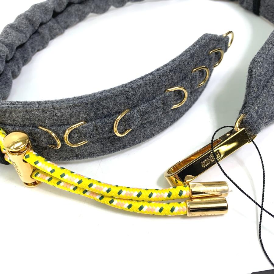 FENDI フェンディ 8C0627 ストラップユー ニット ショルダーストラップ フェルト グレー レディース【中古】未使用 | FENDI | 02