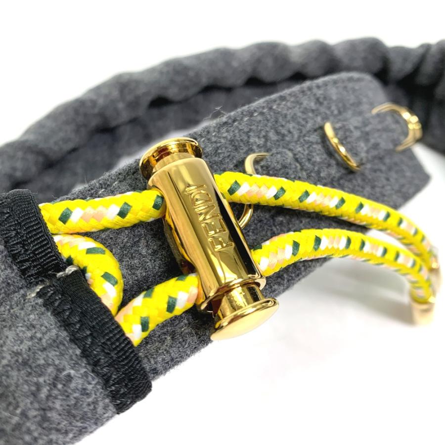 FENDI フェンディ 8C0627 ストラップユー ニット ショルダーストラップ フェルト グレー レディース【中古】未使用 | FENDI | 04